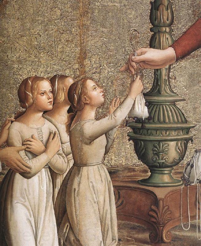 ANTONIAZZO ROMANO Annunciation (detail)  hgh Norge oil painting art